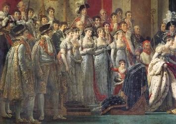 De Wijding van Keizer Napoleon I en de Kroning van Keizerin Joséphine in de Notre-Dame Kathedraal, 2 december 1804 (detail)